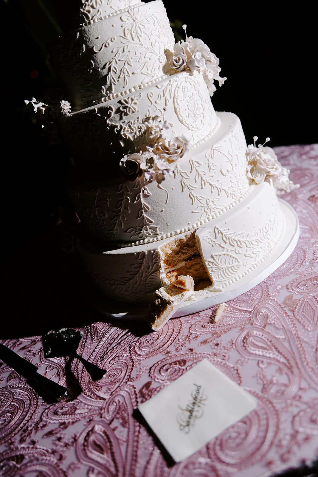 Claire and Nick's Sandlewood Manor wedding: Cut the Cake, selected photograph 853