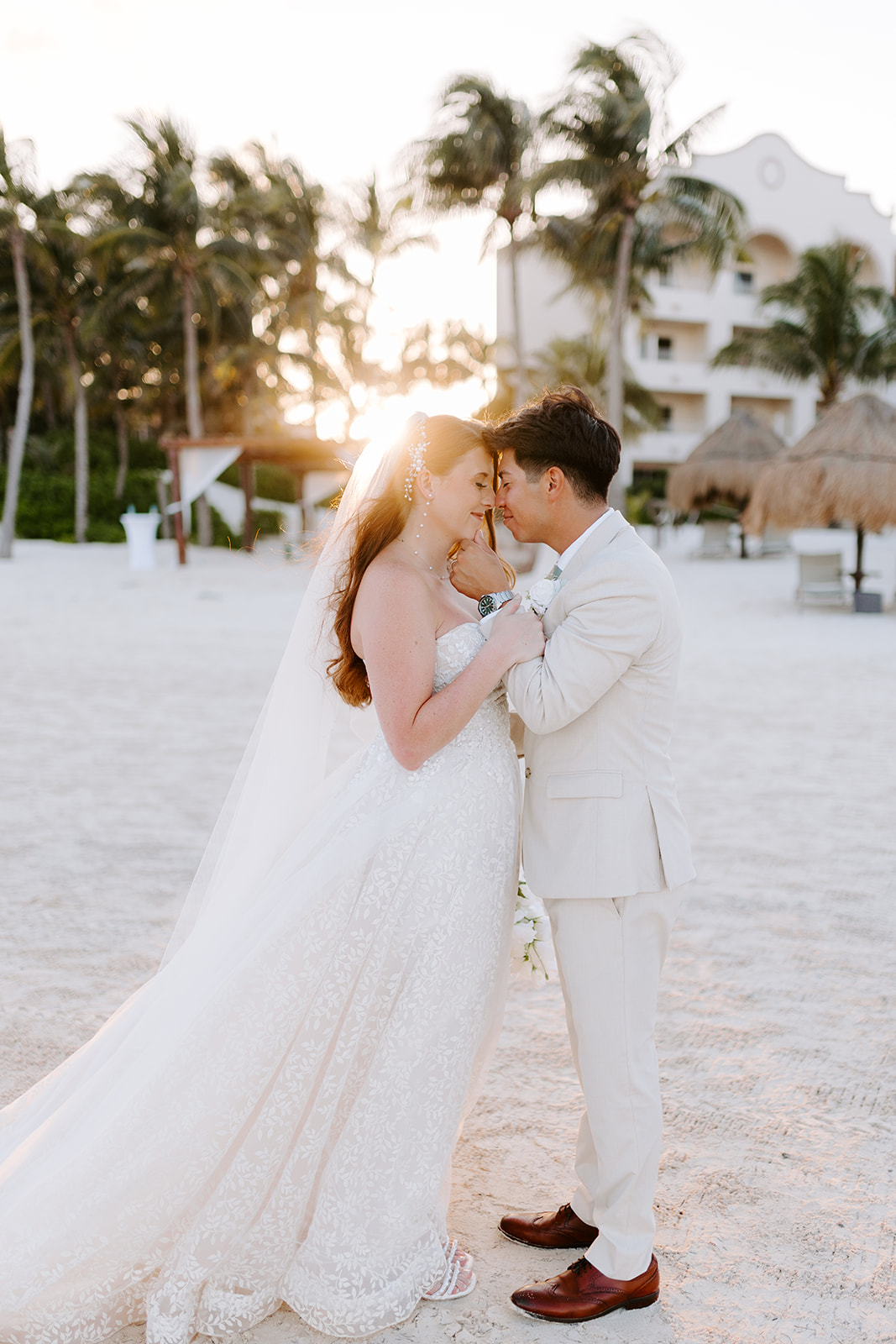Kennedy and Oscar's Cancun wedding: Bride & Groom, selected photograph 671