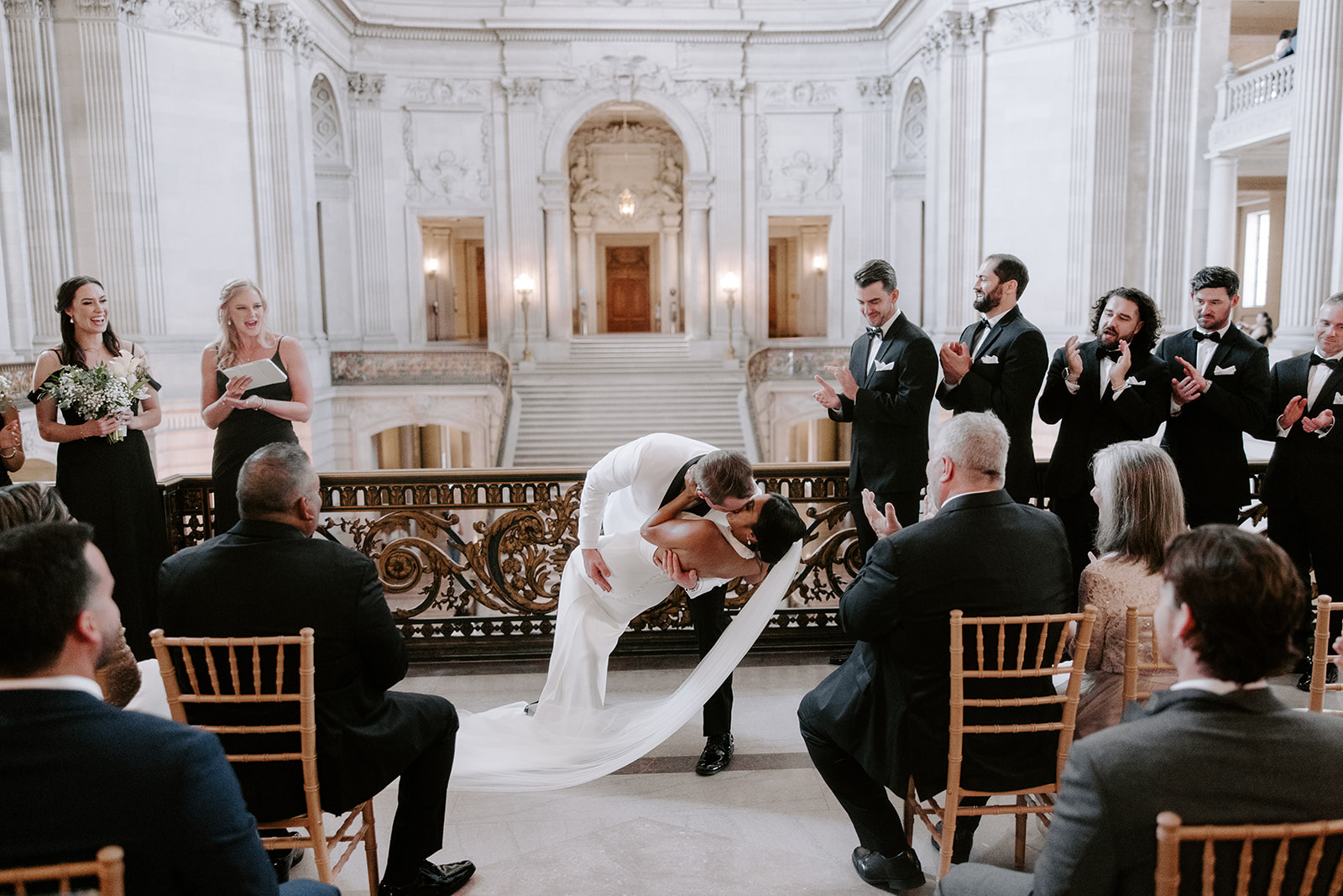 Loghan and Scotty's San Francisco wedding: City Hall - Ceremony, selected photograph 335