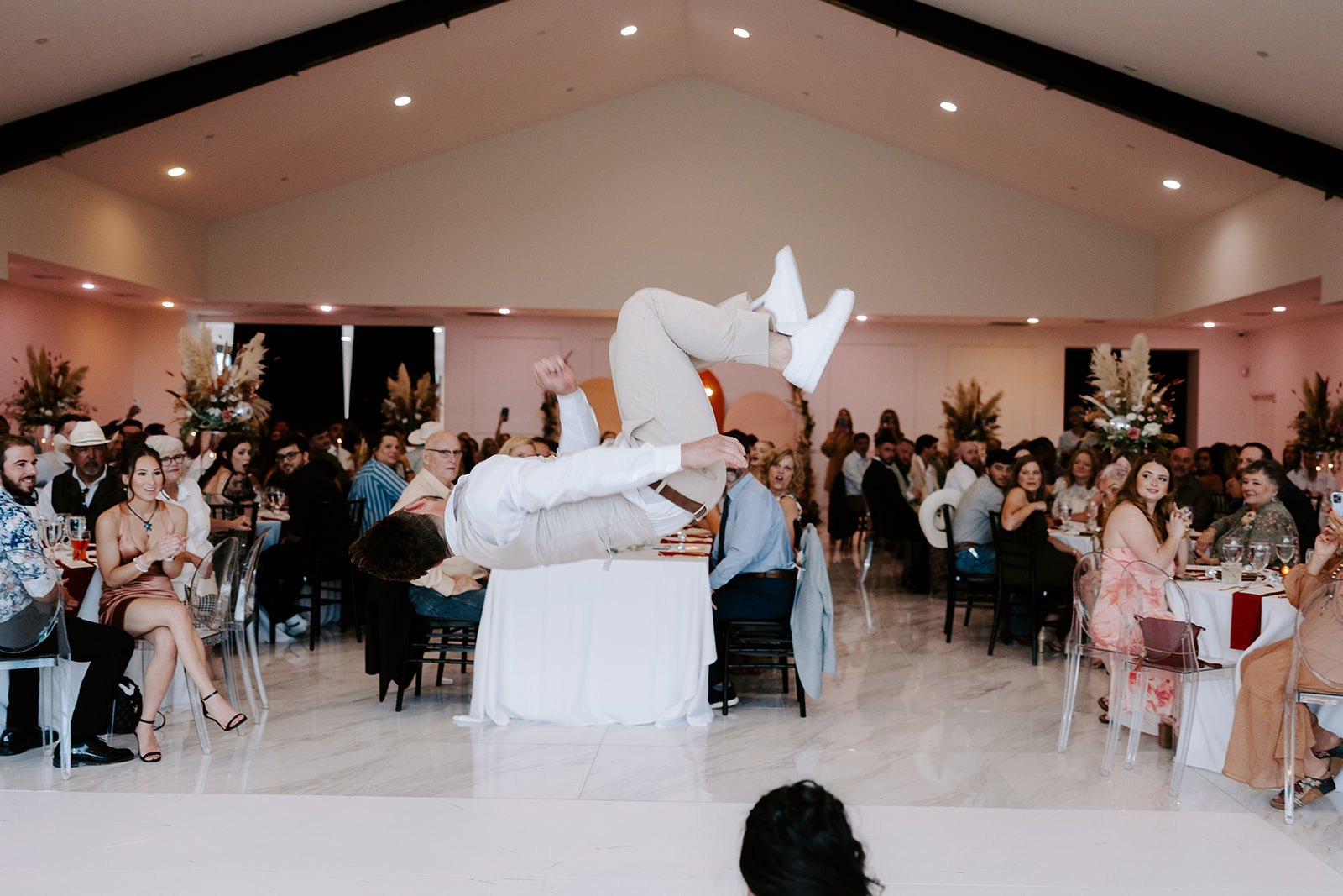 Madi and Brian's wedding at The Homestead: Reception, selected photograph 1076