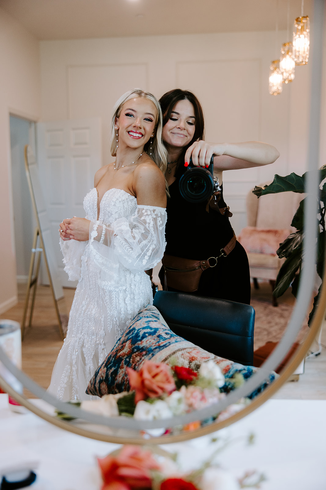 Madi and Brian's wedding at The Homestead: Getting Ready, selected photograph 326