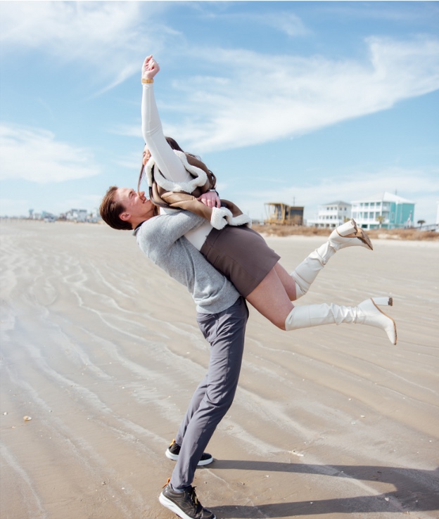 A joyful celebration after a Houston-area proposal