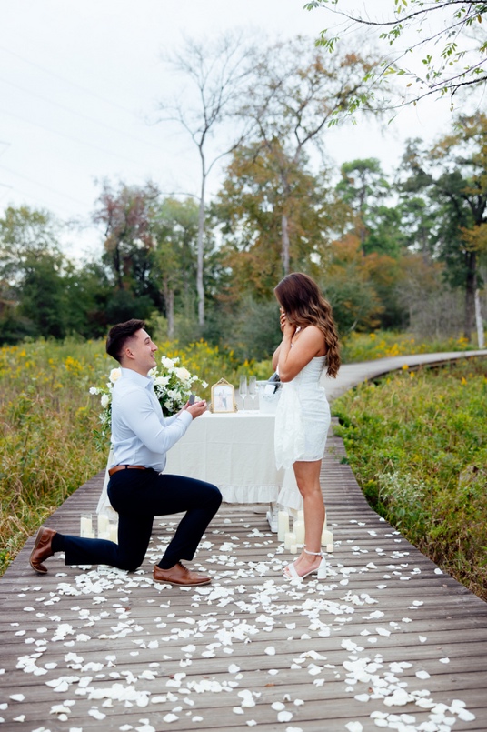Proposal details and candid reactions