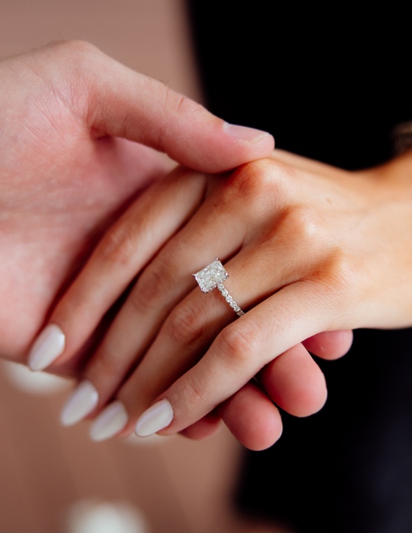 The moment of a surprise proposal