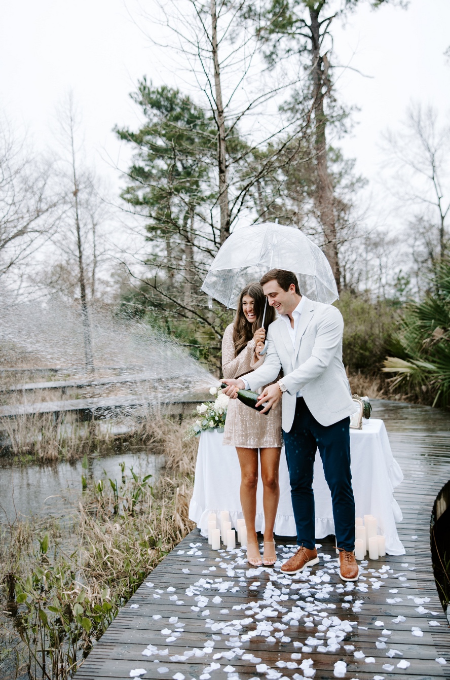 Proposal details and candid reactions