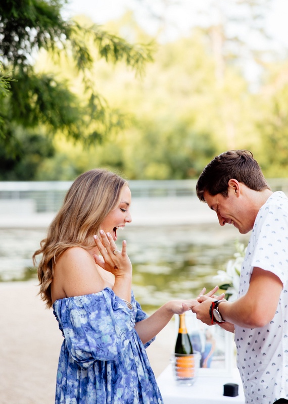 Proposal details and candid reactions