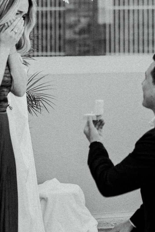 A joyful celebration after a Houston-area proposal