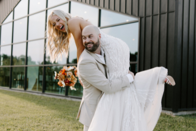 Wedding photograph accompanying Courtney Sterry’s review